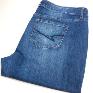LIKE NEW LOVE & LEGEND HIGH-RISE DENIM CAPRIS 18/34x12 ⭐️